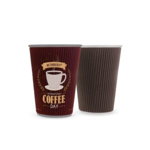 6.5oz Paper Cup Double Wall Ripple