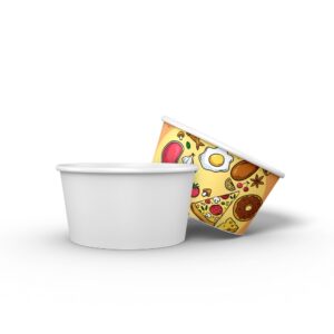 250 ml Paper Bowl Hot and Fresh Red